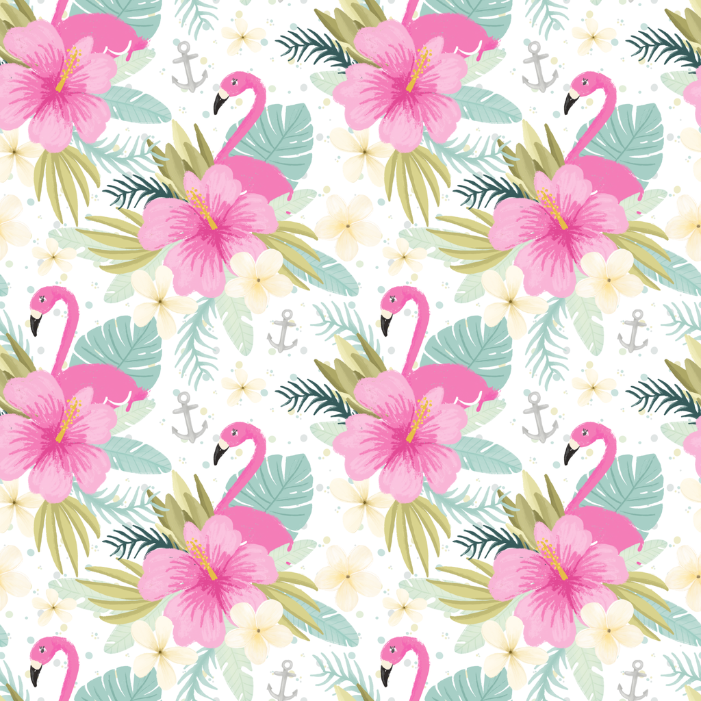 Pink Plumes & Blooms Romper