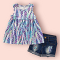 Safari Shimmer Denim Set