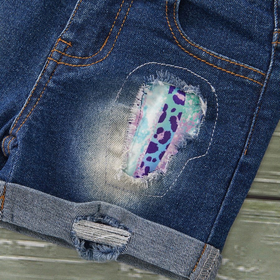 Safari Shimmer Denim Set